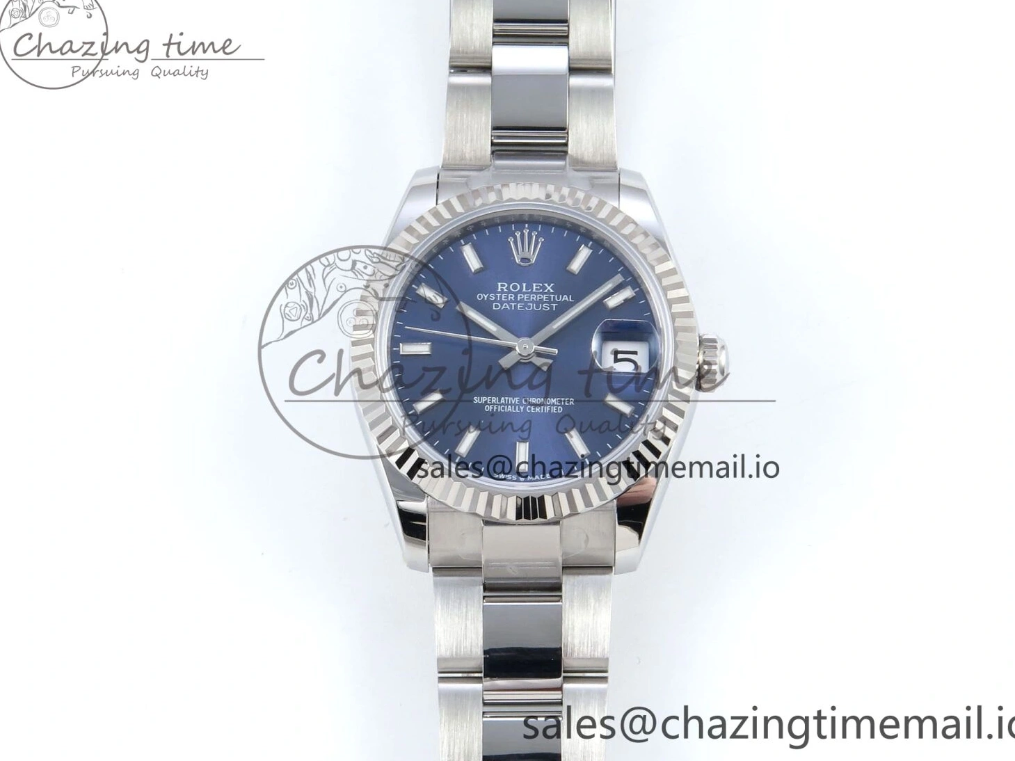 Marker 278274 Dial Stick Blue ARF Oyster 2688 DateJust Edition 904L Best ETA 31 on Steel 1:1 Bracelet SS 0309